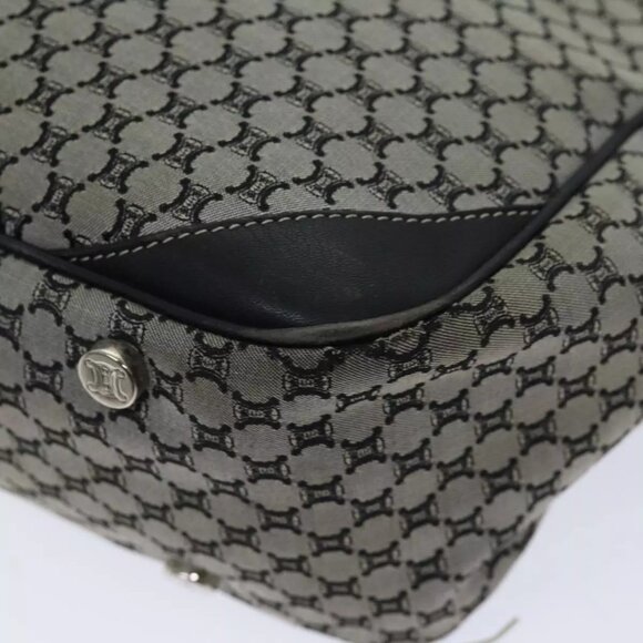 CELINE Macadam Canvas Hand Bag Gray Auth - Picture 14 of 16